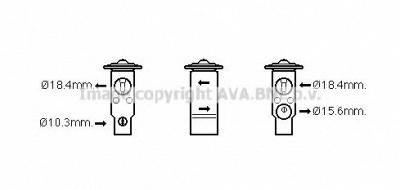 AVA QUALITY COOLING mt1257 -  Расширительный клапан, кондиционер